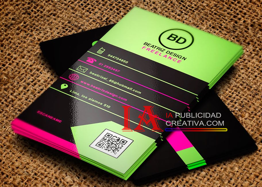 Tarjetas de presentacion con QR digital